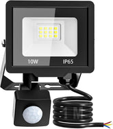 Security Lights Outdoor PIR Motion Sensor 10W LED Floodlight Waterproof for Garden Garage Patio